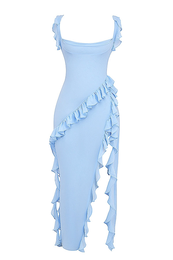 Mayumi - Vestido Largo Con Volantes