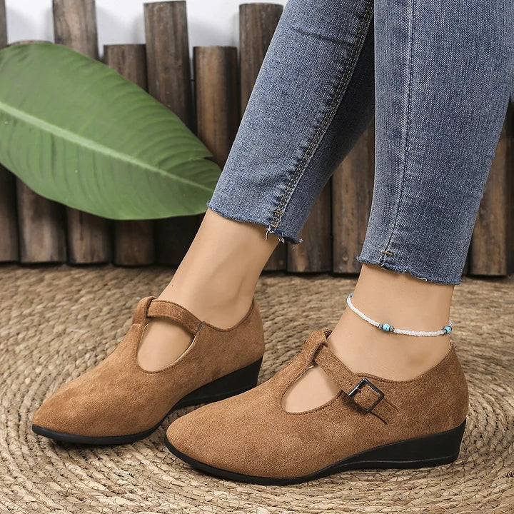 Nannie - Mocasines Ortopédicos Cómodos Con Hebilla