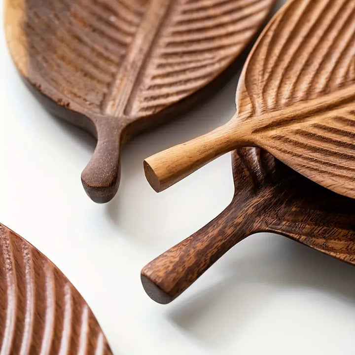 NaturePlatter - Bandeja Para Servir Con Forma De Hoja