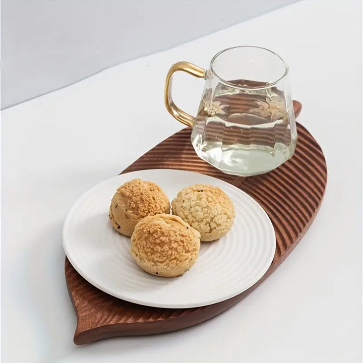 NaturePlatter - Bandeja Para Servir Con Forma De Hoja