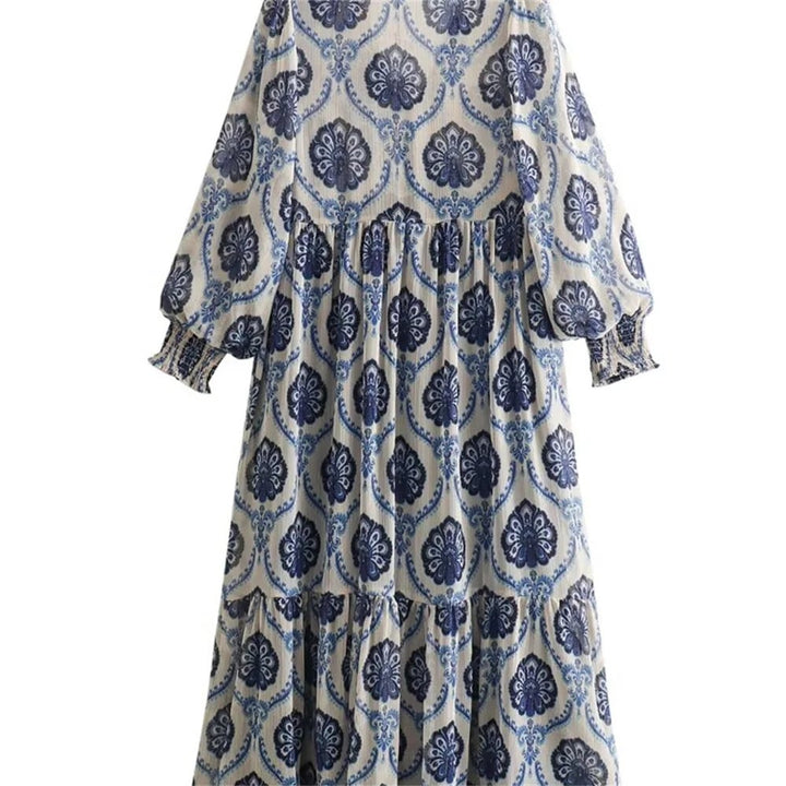 Willa - Vestido Vintage de Manga Larga