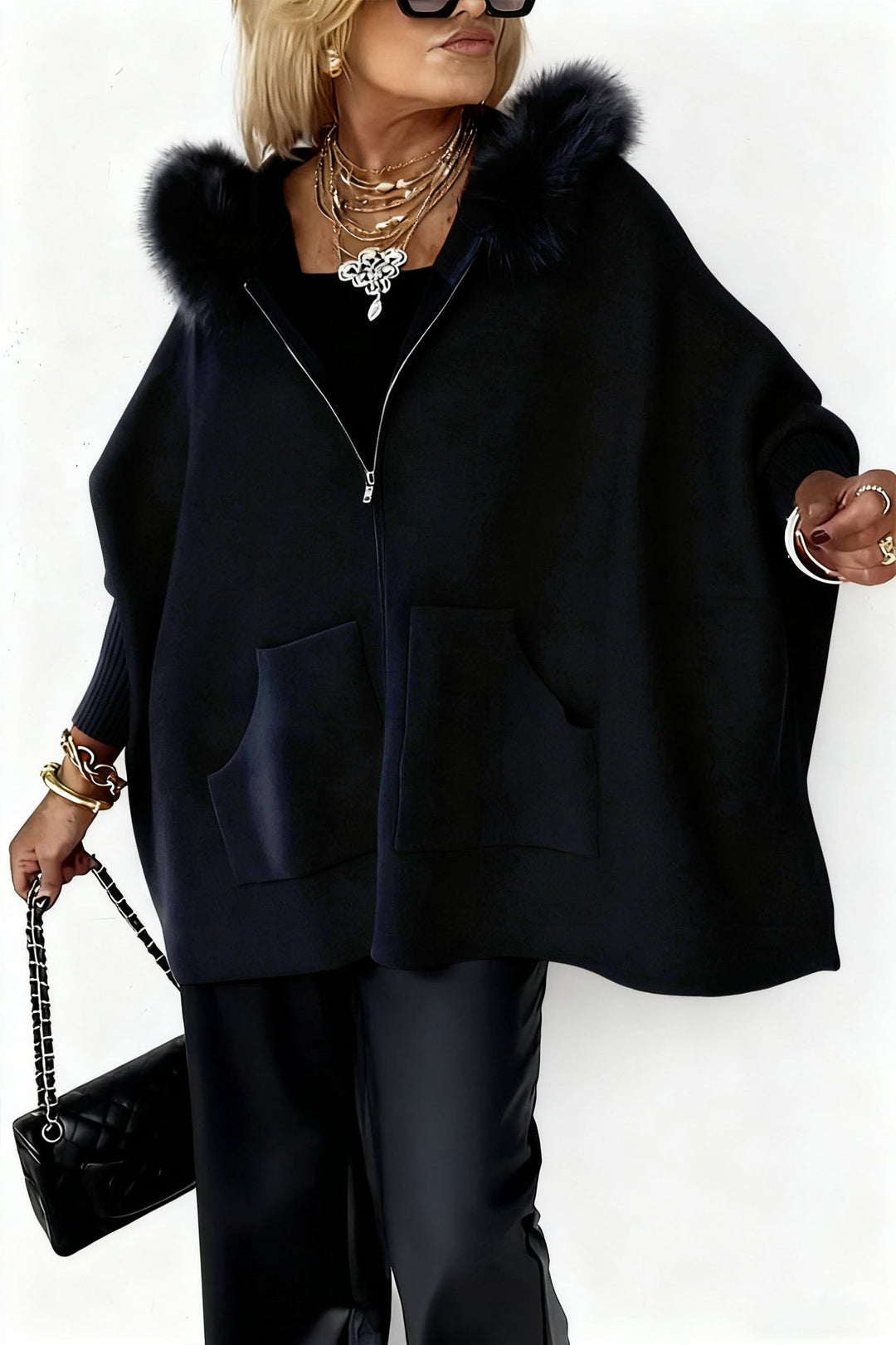 Anouka - Sudadera Con Capucha, Manga Larga y Cremallera