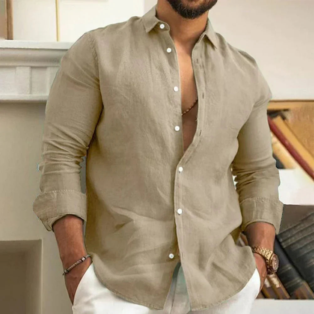 Hyeon - Camisa Ligera Con Botones