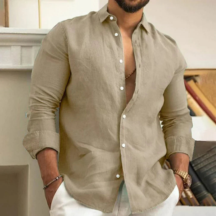 Hyeon - Camisa Ligera Con Botones