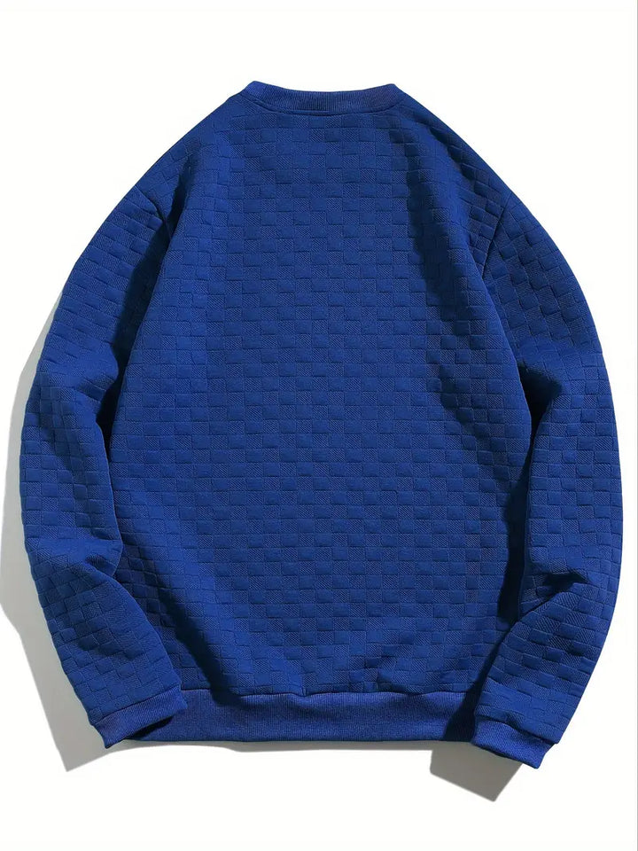 Stafford - Sudadera Informal Con Textura a Cuadros
