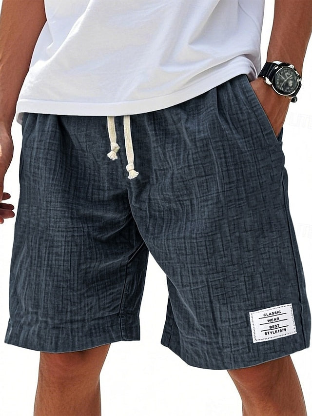 Javid - Pantalones Cortos Informales Ligeros de Corte Holgado