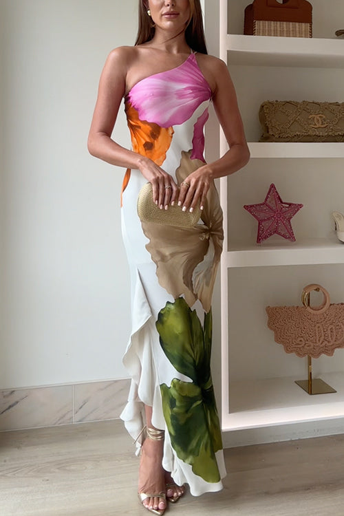 Jacklina - Vestido Largo Con Estampado Floral