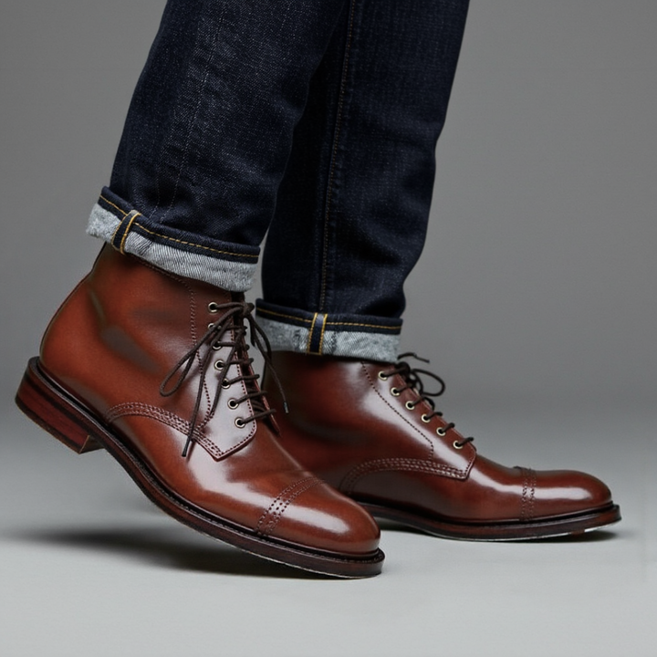 Baggott - Elegante Bota De Cuero