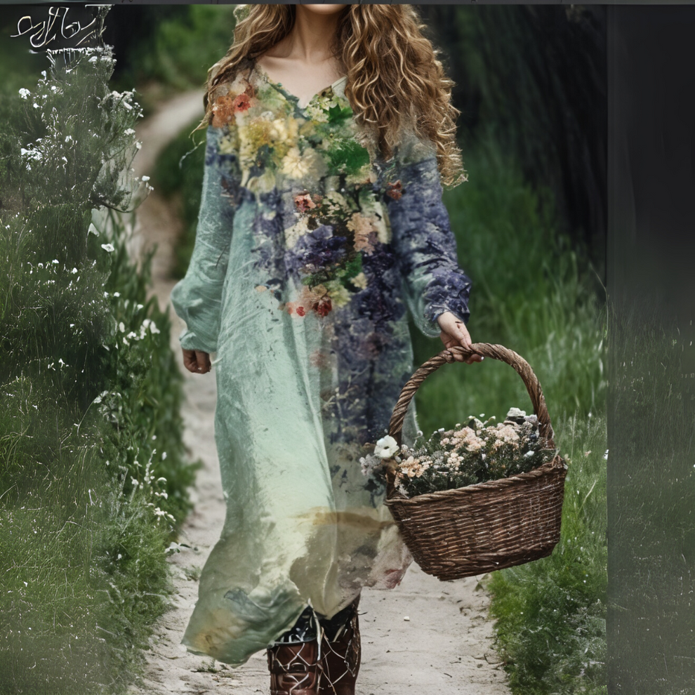 Madge - Vestido Suelto Con Estampado Floral