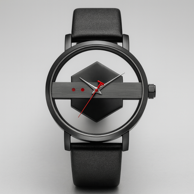DialVorn - Reloj Con Correa Y Esfera Geométrica