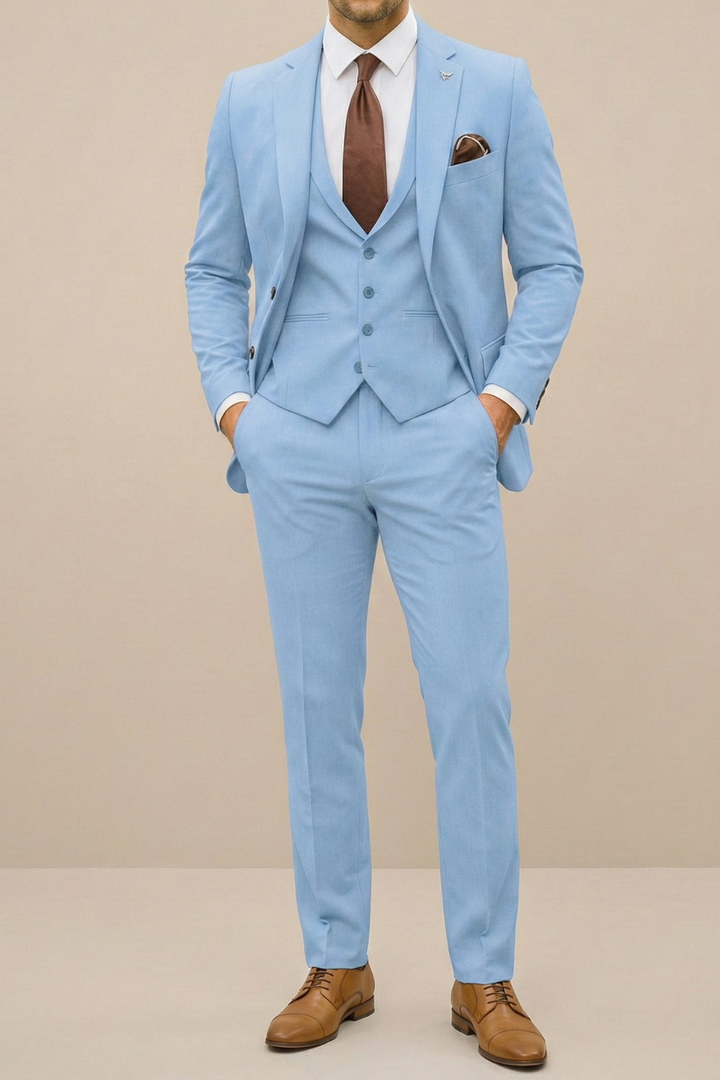 Jiannis - Elegante Traje De Tres Piezas