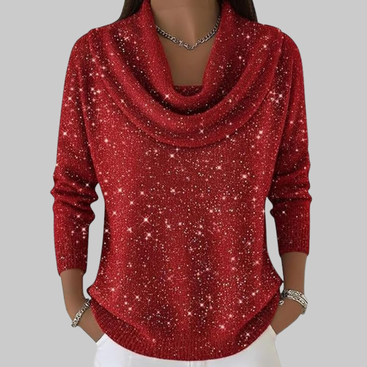 Ayelet - Jersey De Cuello Alto Suave Con Estampado De Estrellas
