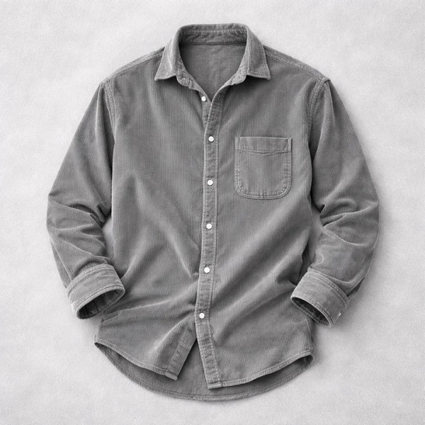 Heshan - Camisa de Pana Con Botones