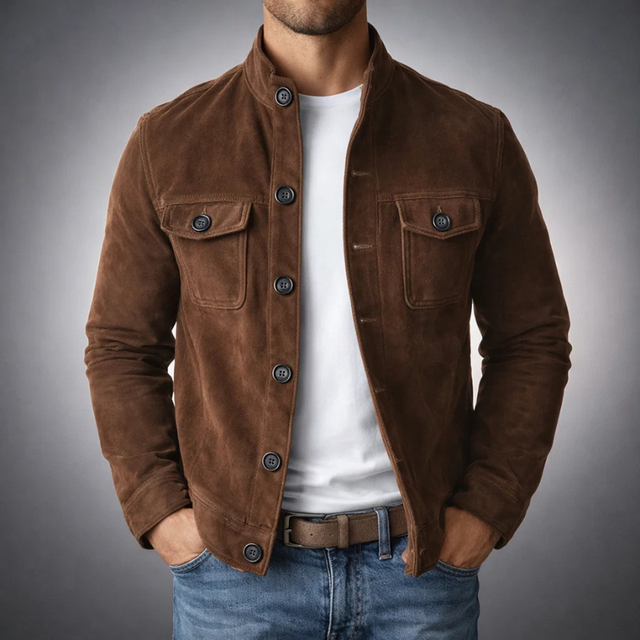 Pranas - Chaqueta Elegante De Ante
