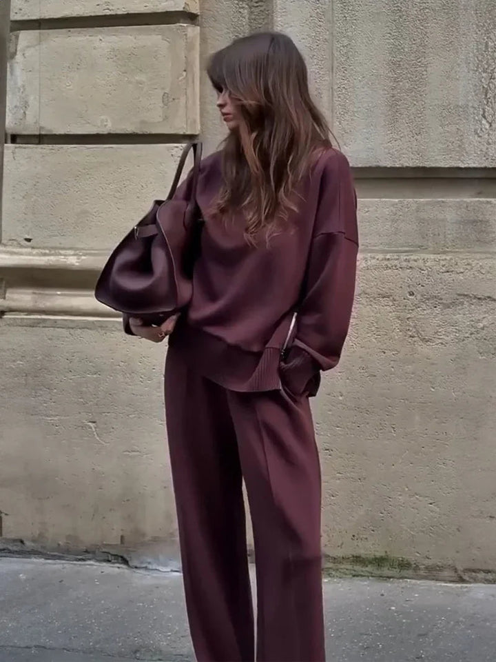 Nogaelle - Elegante Conjunto de Sudaderas Holgadas