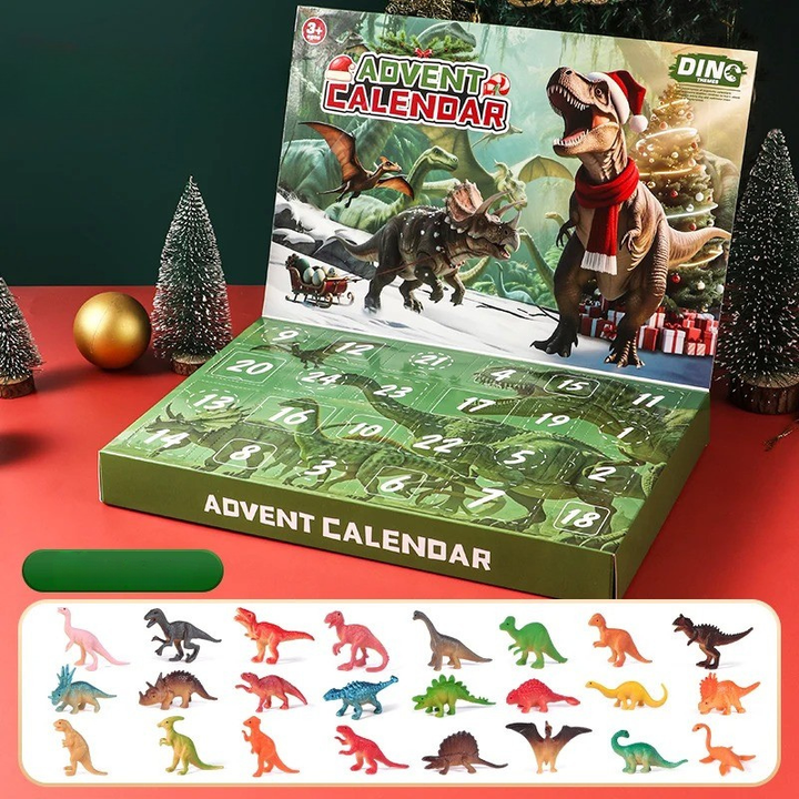 DinoFun - Calendario de Adviento de 24 días Lleno de Sorpresas