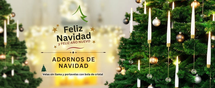 TreeLume - Velas LED Para árboles De Navidad Con Gancho Para Bola De Cristal