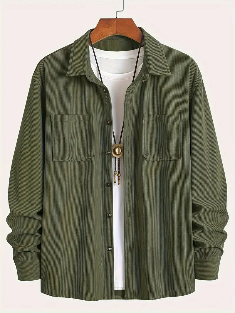 Rickey - Camisa Informal De Pana Con Botones