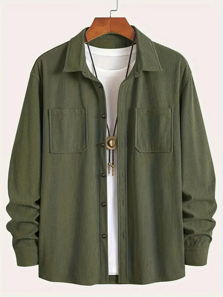 Rickey - Camisa Informal De Pana Con Botones