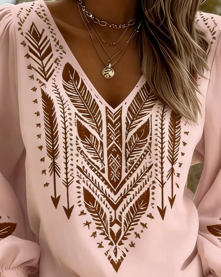 Grazina - Blusa Holgada Con Cuello en V