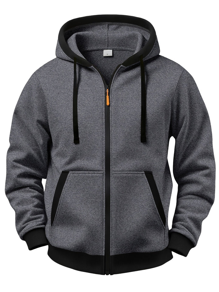 Mussoline - Sudadera Informal De Invierno De Manga Larga, Con Capucha Y Cremallera