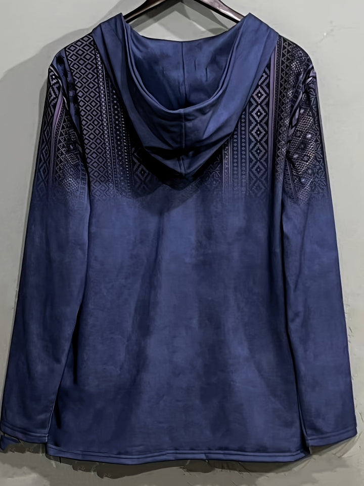 Sandeep - Sudadera Con Capucha Informal Estampada en 3D