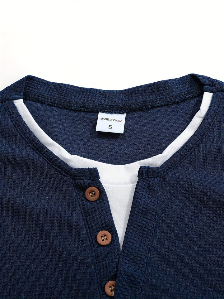 Wladimir - Polo De Manga Larga Con Botones y Bolsillo