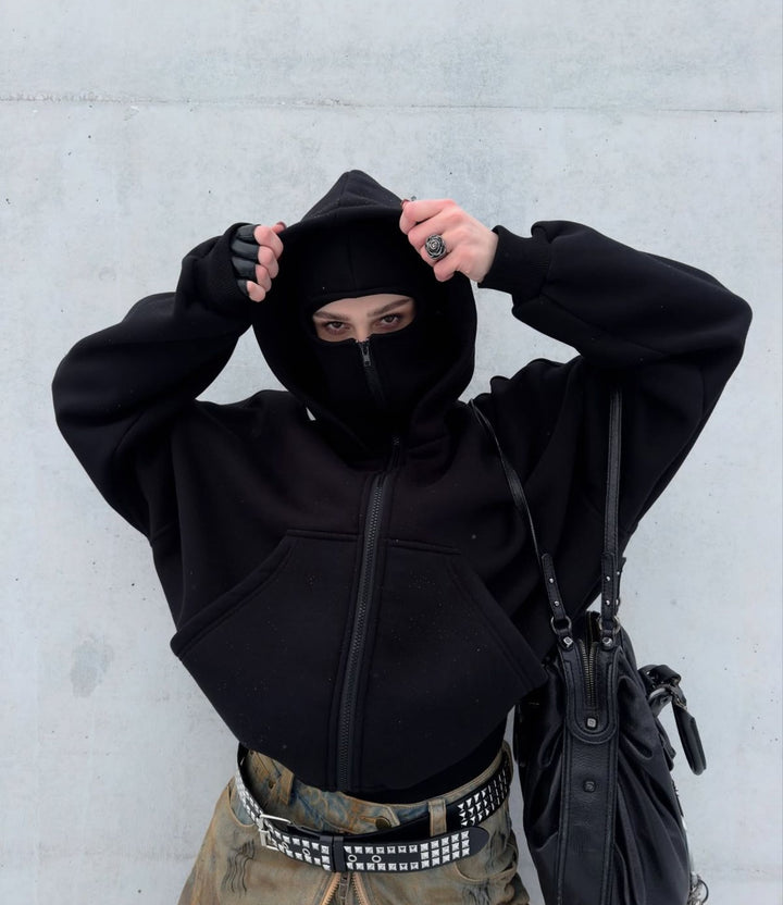 StealthCore - Sudadera Con Capucha y Cremallera Completa