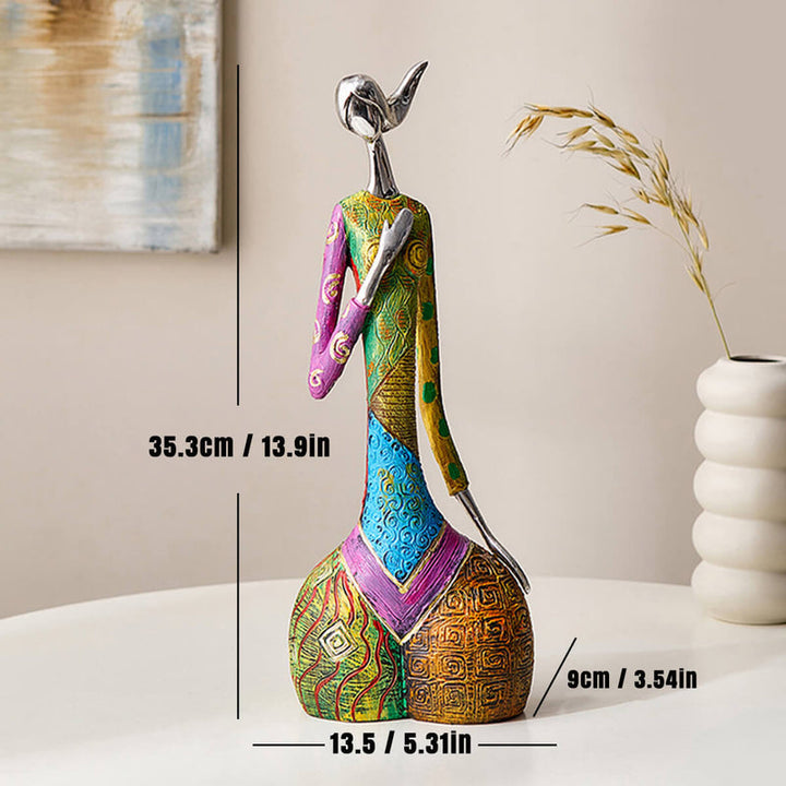 ArtMira - Estatuas Abstractas De Mujeres Coloridas