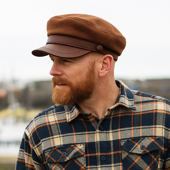 Zivko - Gorra Boina de Cuero