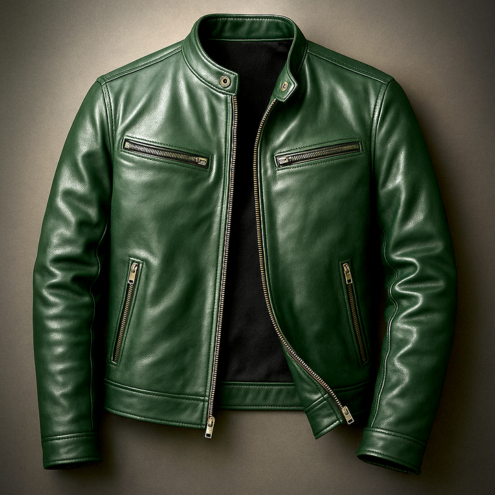 Hador - Chaqueta de Cuero Vintage