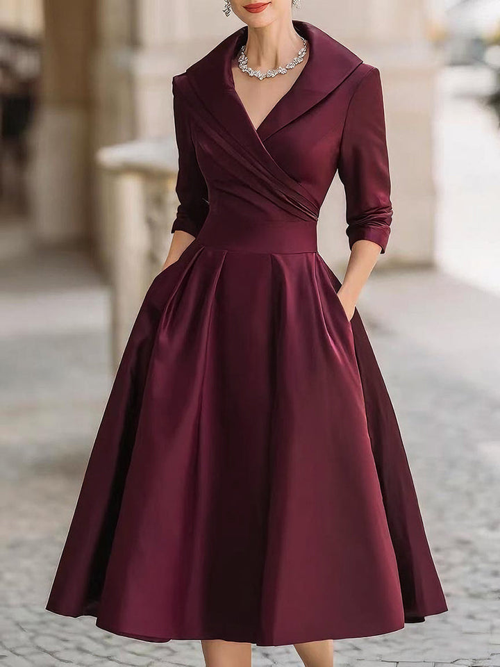 Ariella - Vestido Midi De Satén