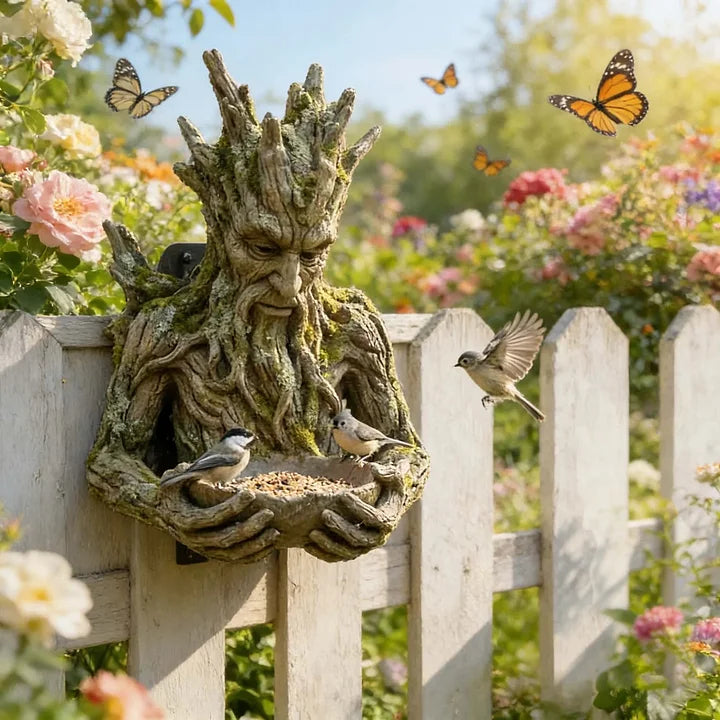 NatureHold - Una Escultura Para Alimentar a Las Aves Integrada En Un árbol