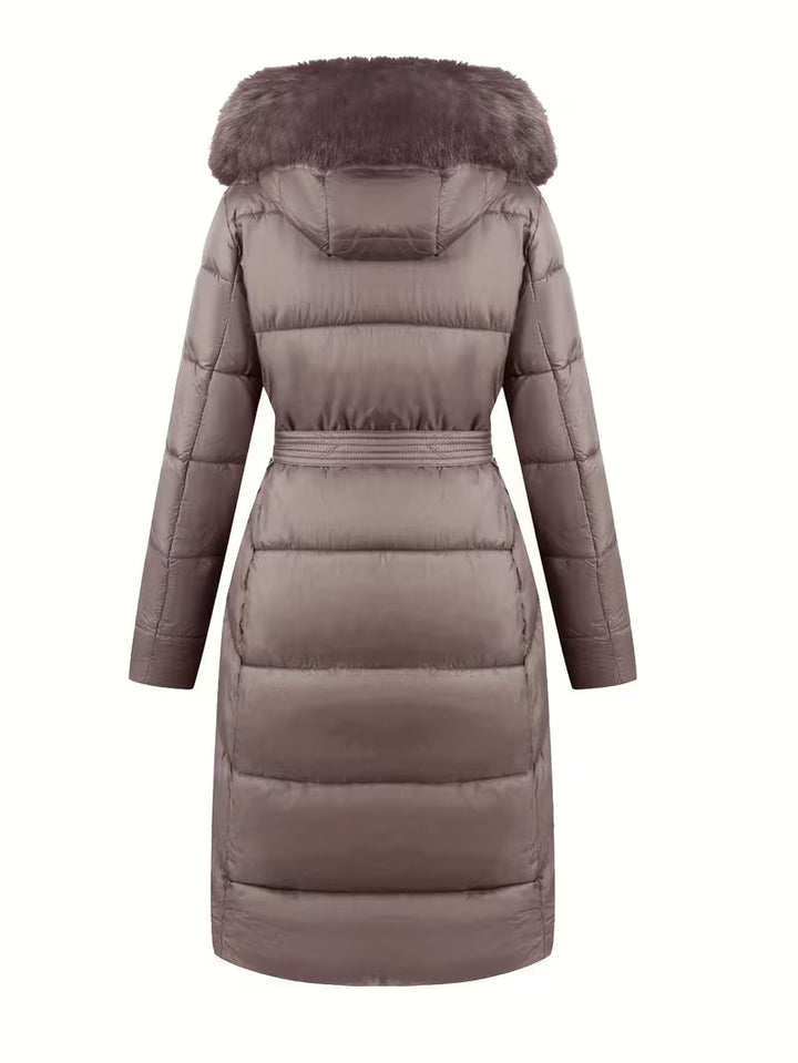 Inza - Chaqueta Acolchada Con Capucha Y Cinturón