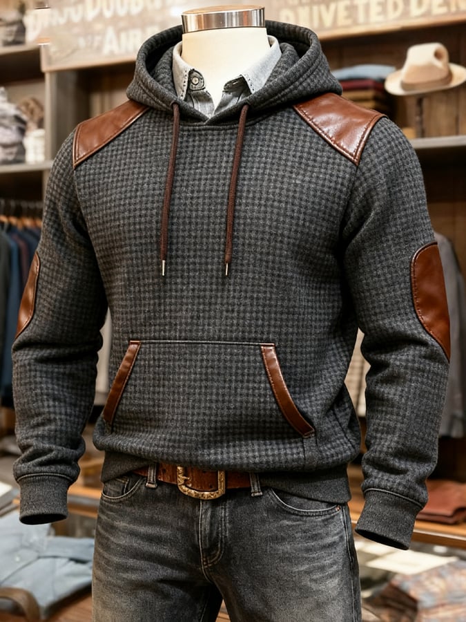 Southee - Sudadera Con Capucha De Manga Larga y Diseño Tipo Gofre