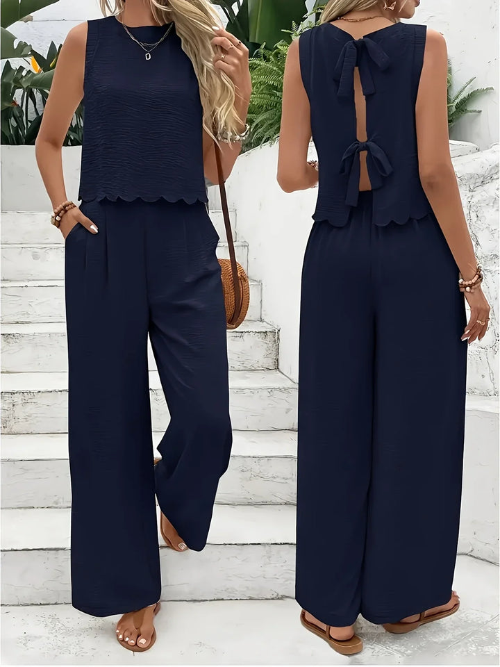 Raya - Elegante Conjunto De Dos Piezas Sin Mangas