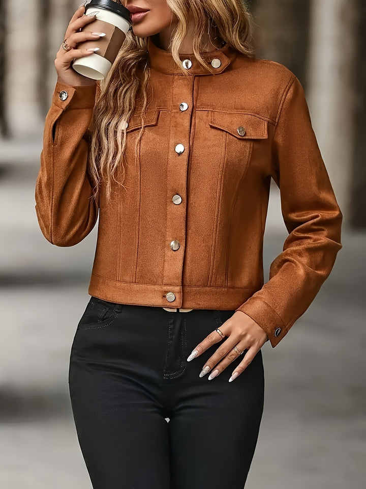 Slavica - Chaqueta Vintage De Manga Larga Con Botones Frontales
