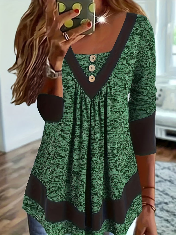 Grisel - Camiseta Acampanada Y Elegante