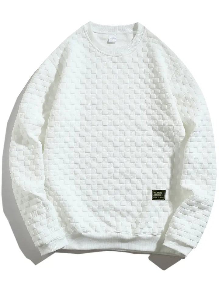 Stafford - Sudadera Informal Con Textura a Cuadros