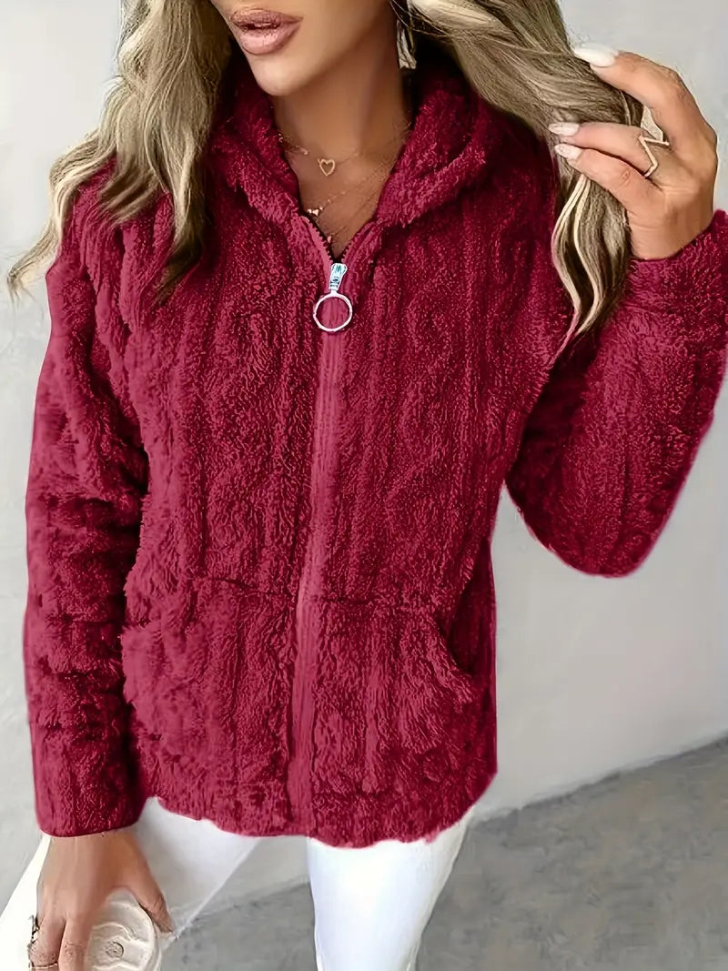 Ganka - Sudadera Con Capucha y Cremallera De Manga Larga