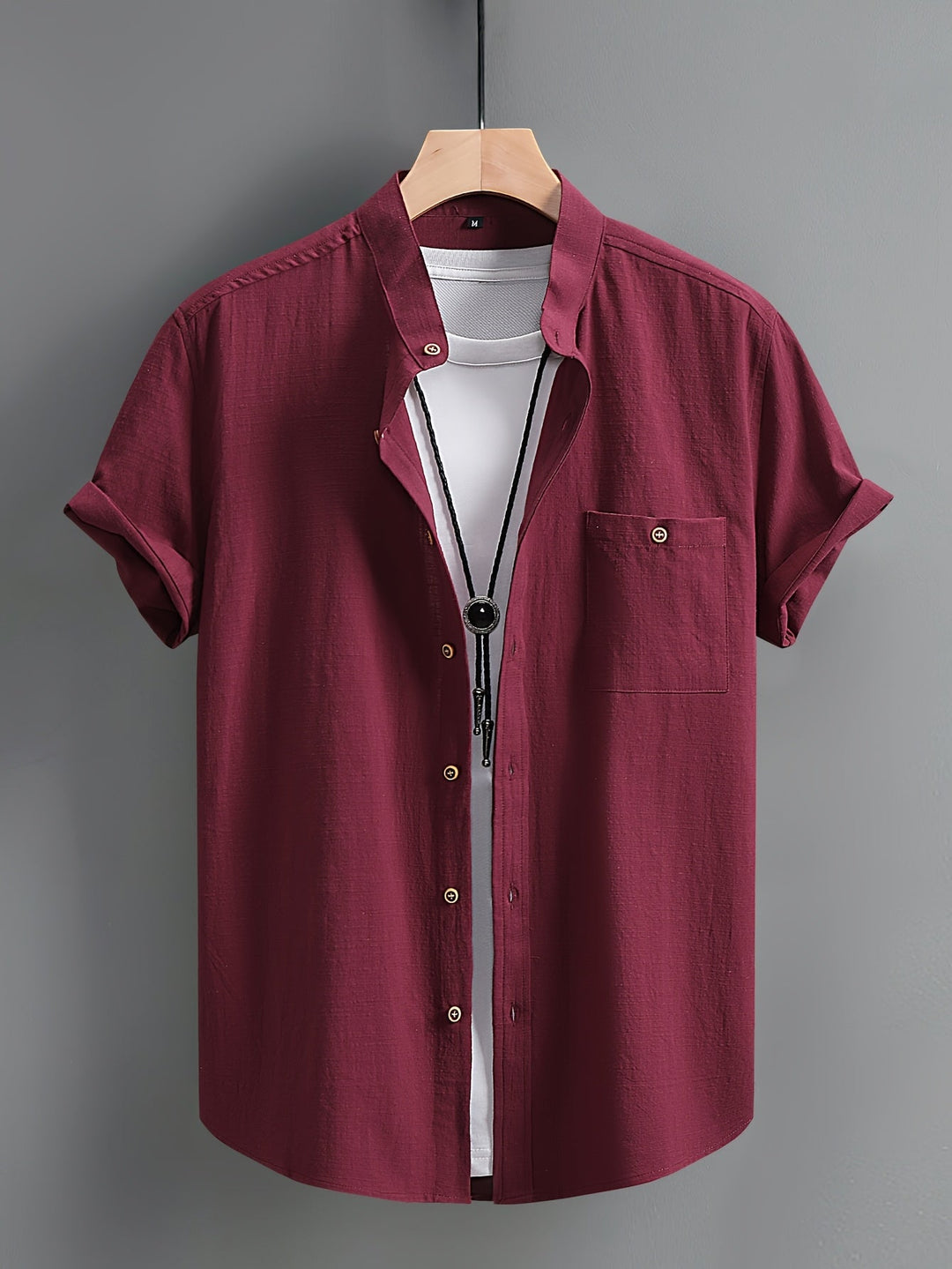 Tejada - Camisa Informal De Algodón Con Bolsillo
