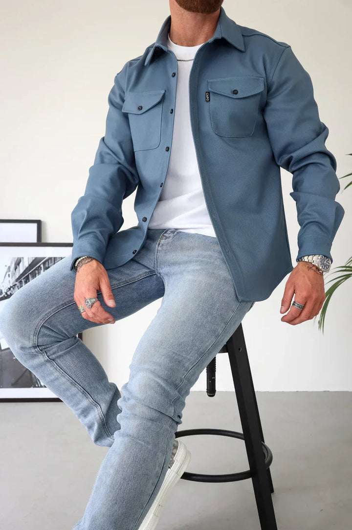 Dewid - Camisa Abotonada Con Bolsillos Delanteros