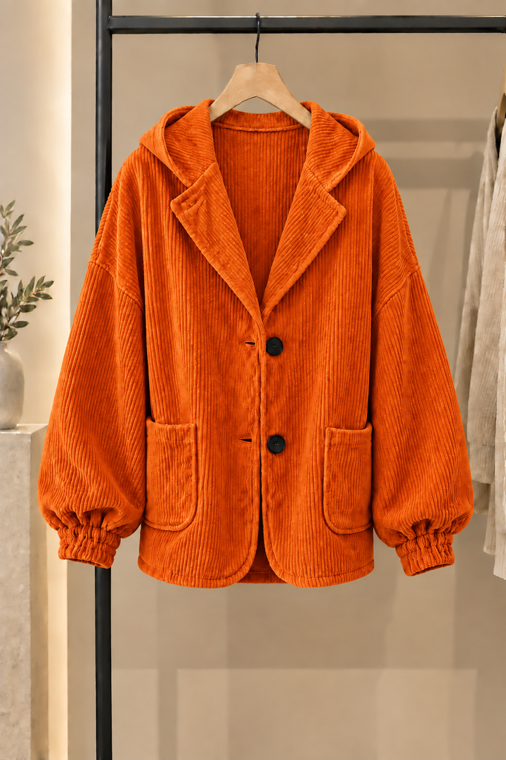 Nalina - Chaqueta Con Capucha De Pana De Corte Holgado