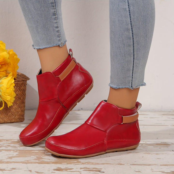 Elenya - Botines Sin Cordones de Piel Sintética