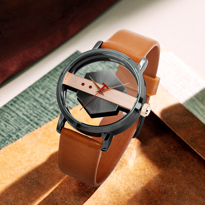 DialVorn - Reloj Con Correa Y Esfera Geométrica