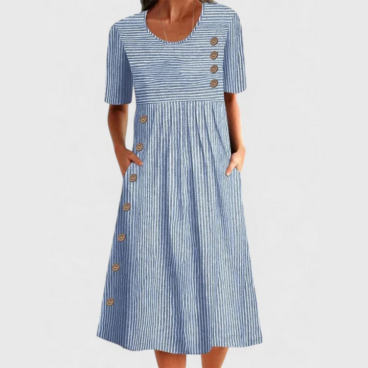 Josipa - Cómodo Vestido Midi a Rayas