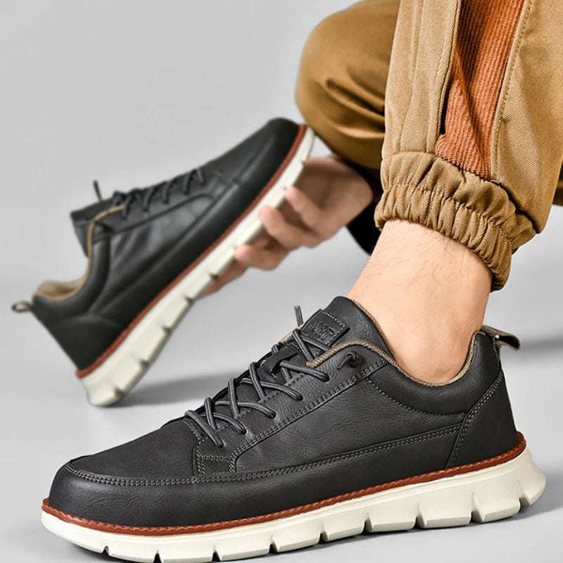 Dewey - Zapatillas De Cuero Transpirables
