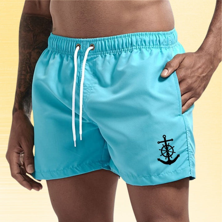 Solano - Elegante Elástico Pantalones Cortos Con Bolsillo
