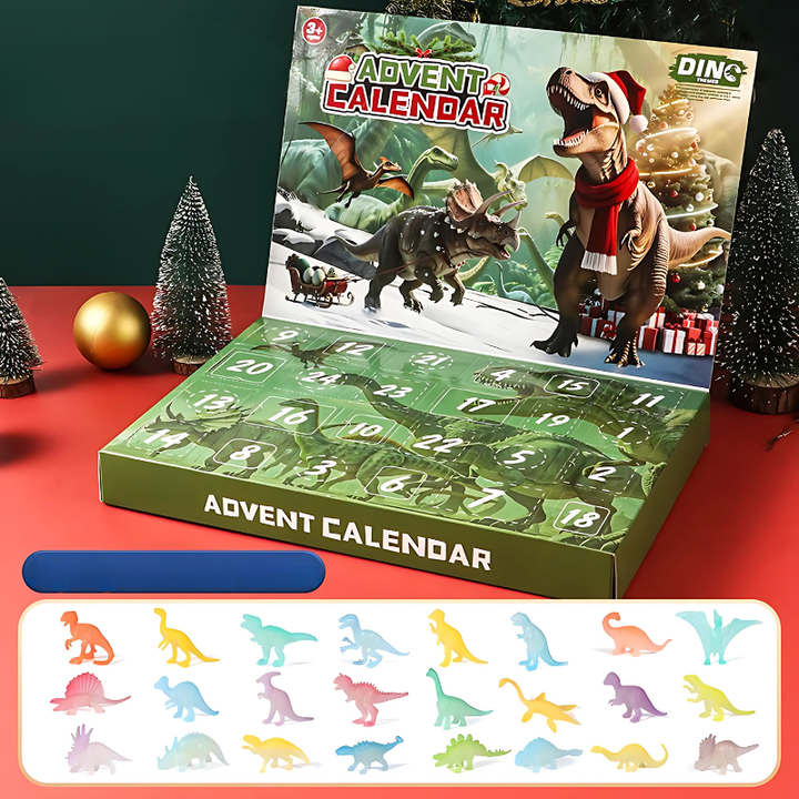 DinoFun - Calendario de Adviento de 24 días Lleno de Sorpresas