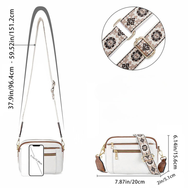 Sharena - Bolso Bandolera Con Correa De Flores
